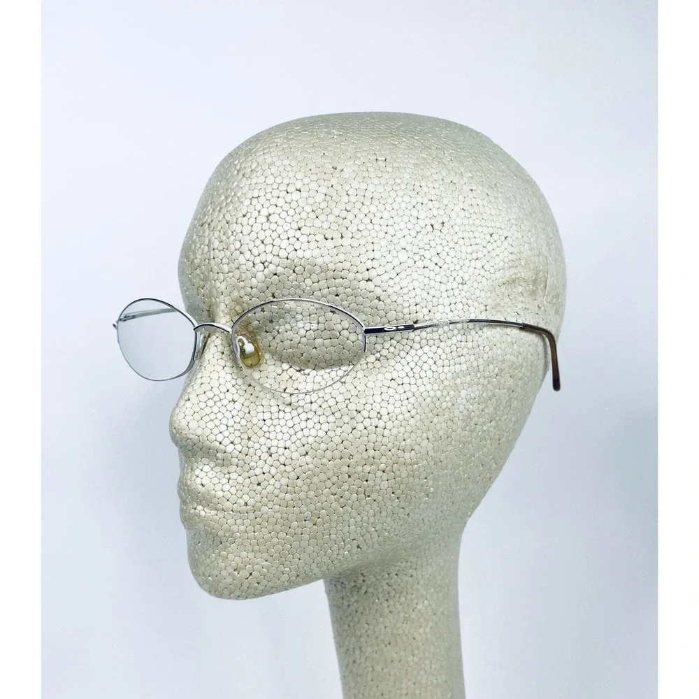 Kate Spade Half Rim Gold White Metal Oval Almond Glasses Italy Leah 50 17 130